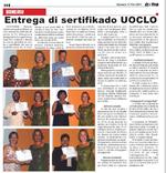 Entrega di sertifikado UOCLO